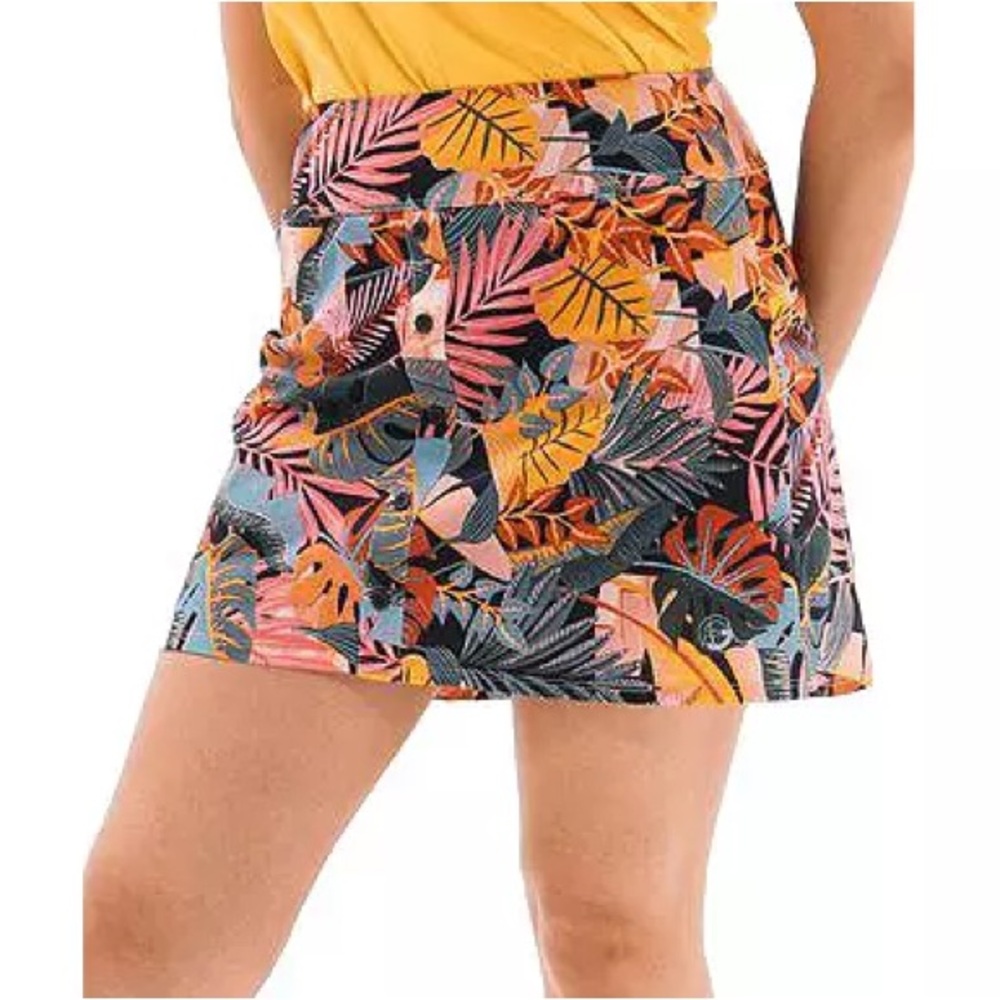 Foray Women’s Golf Skort Tropical Print Size M NWT • Performance Wear